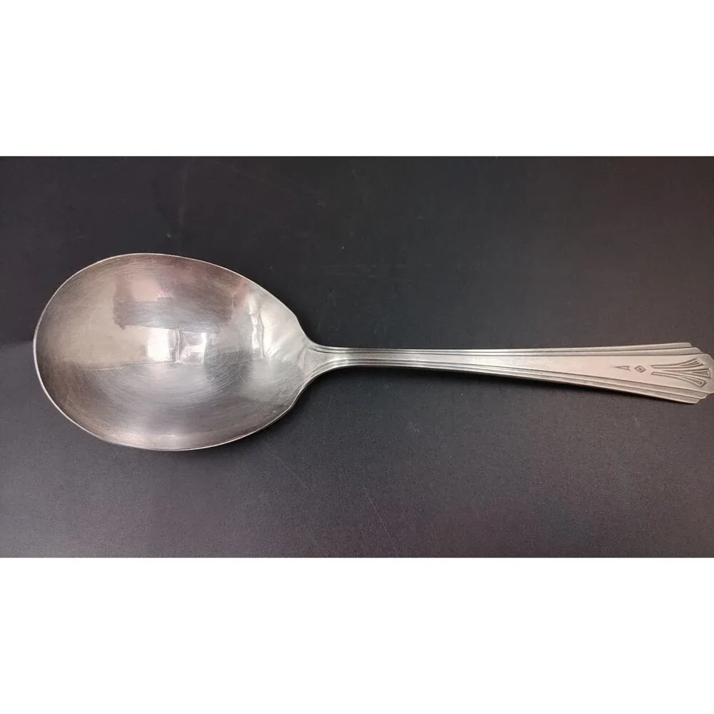VTG William Rogers MFG Co. Ivanhoe Serving Casserole Berry Spoon Silverplate